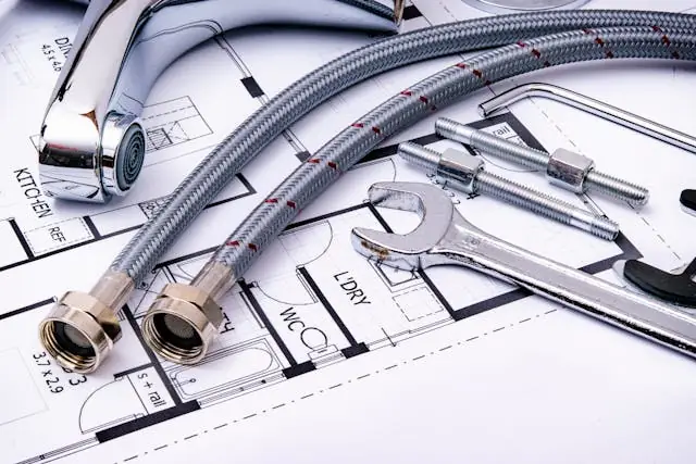 Pipes on top of a sketch